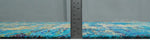 5x8 Hand Knotted Beige and Blue Modern Abstract Contemporary Recycled Silk Area Rug | OP101