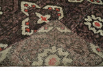 5x8 Hand Knotted Brown, Beige and Rust Antique Persian Style Contemporary Bamboo Silk Area Rug | OP69