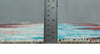 5x8 Hand Knotted Ivory, Blue and Red Modern Abstract Contemporary Recycled Silk Area Rug | OP99