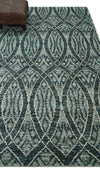 5x8 Hand Knotted Teal, Ivory and Blue Modern Style Contemporary Recycled Silk Area Rug | OP109