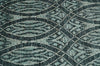 5x8 Hand Knotted Teal, Ivory and Blue Modern Style Contemporary Recycled Silk Area Rug | OP109