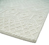5x8 Hand woven tribal Woolen Chunky and Soft White and Beige Wool Area Rug | TRDMA17