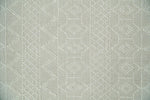 5x8 Hand woven tribal Woolen Chunky and Soft White and Beige Wool Area Rug | TRDMA17