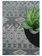 5x8 Hand woven tribal Woolen Chunky and Soft White and Black Wool Area Rug | TRDMA18