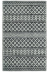 5x8 Hand woven tribal Woolen Chunky and Soft White and Black Wool Area Rug | TRDMA22