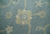 5x8 and 9x12 Handmade Classic Vintage Design Blue and Silver Wool Area Rug | TRDCP12158