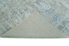 5.8x7.9 Modern Abstract Blue and Brown Rug hand made wool rug