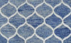 5x8 Modern Blue Handmade Area Rug