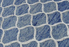 5x8 Modern Blue Handmade Area Rug