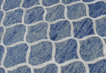 5x8 Modern Blue Handmade Area Rug