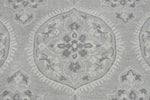 5x8 Silver and Gray Wool Area Rug | Handmade Area rug made with fine wool