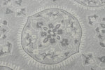 5x8 Silver and Gray Wool Area Rug | Handmade Area rug made with fine wool