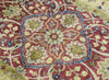 5x8 Red and Camel Handmade Classic Vintage Wool Area Rug