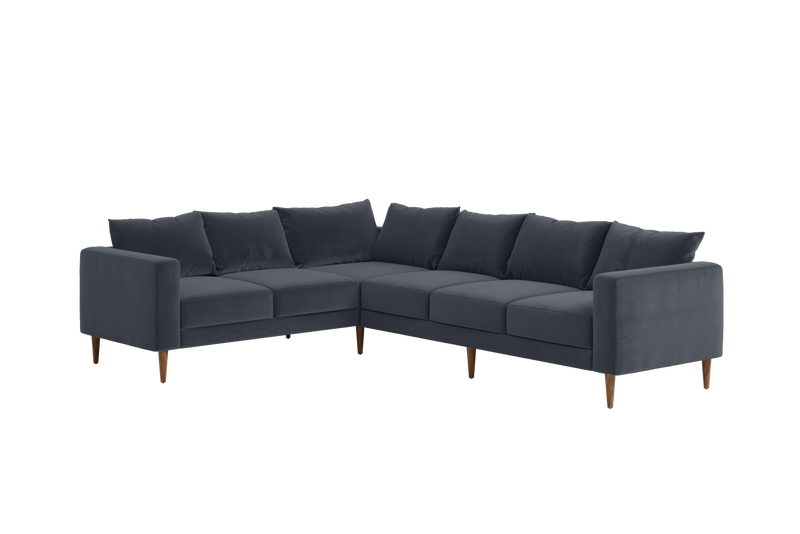 The Essential Corner Sectional (6 Seat) in Recycled Velvet