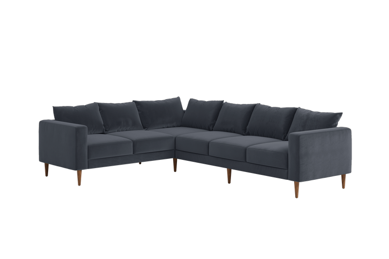 The Essential Corner Sectional (6 Seat) in Recycled Velvet
