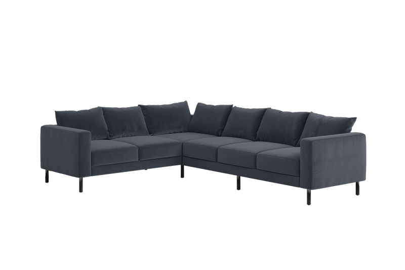 The Essential Corner Sectional (6 Seat) in Recycled Velvet