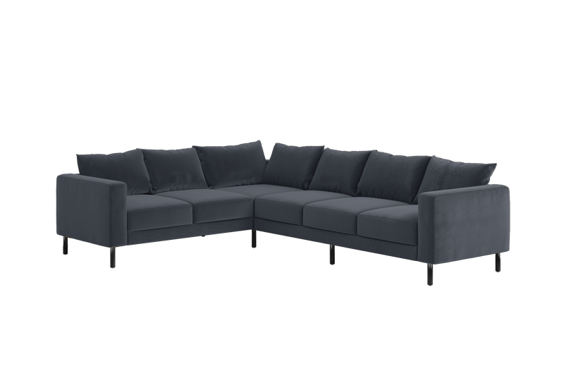 The Essential Corner Sectional (6 Seat) in Recycled Velvet