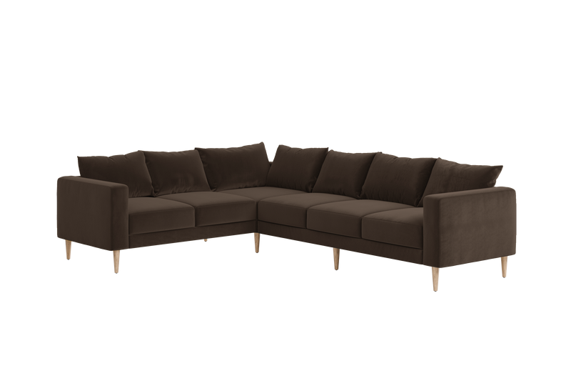 The Essential Corner Sectional (6 Seat) in Recycled Velvet