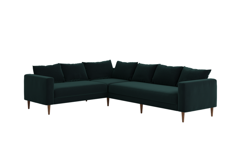 The Essential Corner Sectional (6 Seat) in Recycled Velvet