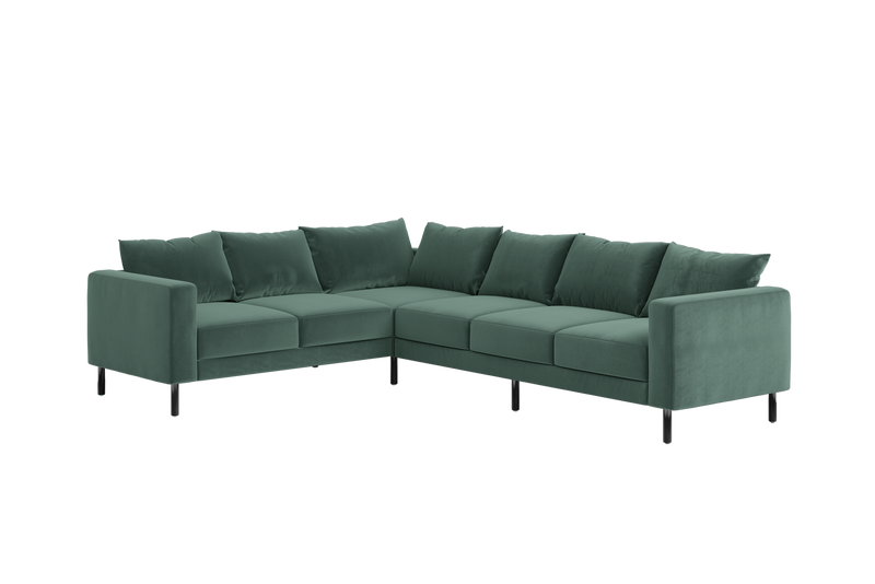 The Essential Corner Sectional (6 Seat) in Recycled Velvet