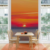 Red Sky Sunset over Beach Wall Mural Decal Sticker #6005