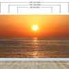 Sunset Over Ocean Wall Mural Decal Sticker #6008