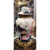 Tobacco Leaf Porcelain Hex Jar Vase with Bronze Ormolu - Tobacco Leaf Collection