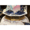 Tobacco Leaf Porcelain Hex Jar Vase with Bronze Ormolu - Tobacco Leaf Collection