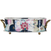 Large Porcelain Tobacco Leaf Footbath Basin with Bronze Ormolu – Gold Glaze - Tobacco Leaf Collection