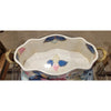 Large Porcelain Tobacco Leaf Footbath Basin with Bronze Ormolu – Gold Glaze - Tobacco Leaf Collection