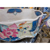Large Porcelain Tobacco Leaf Footbath Basin with Bronze Ormolu – Gold Glaze - Tobacco Leaf Collection