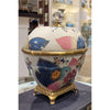 Tobacco Leaf Porcelain Box with Bronze Ormolu  Gold Glazed Accent - Tobacco Leaf Collection