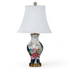 Tobacco Leaf Pattern Porcelain Table Lamp with Bronze Mount– Tobacco Leaf Collection