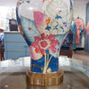 Tobacco Leaf Pattern Porcelain Table Lamp with Bronze Mount– Tobacco Leaf Collection