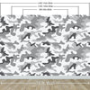 Urban Gray Military Combat Camo Camouflage Wall Mural #6063