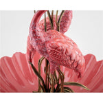 PORCELAIN DOUBLE PINK FLAMINGO BASIN L999