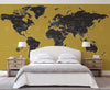 GOLD World Map Wall Mural. #6135