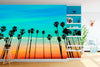 California SoCal Tropical Sunset Palm Trees Large Wall Mural. #6139