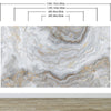 White Marble Stone Granite Slate Peel and Stick Wallpaper | Removable Wall Mural #6180