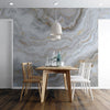 White Marble Stone Granite Slate Peel and Stick Wallpaper | Removable Wall Mural #6180