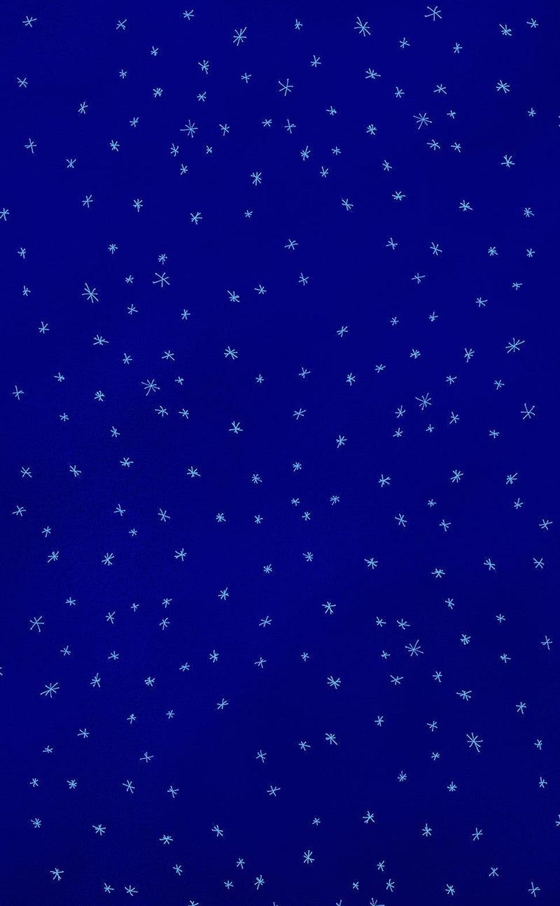 Starry Night on a Deep Blue Midnight Sky Wall Mural Decal. #6198