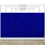 Starry Night on a Deep Blue Midnight Sky Wall Mural Decal. #6198