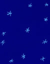 Starry Night on a Deep Blue Midnight Sky Wall Mural Decal. #6198