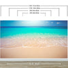 Tropical White Sand Paradise Beach Ocean Wave Scenery Wall Mural. #6201