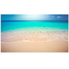 Tropical White Sand Paradise Beach Ocean Wave Scenery Wall Mural. #6201