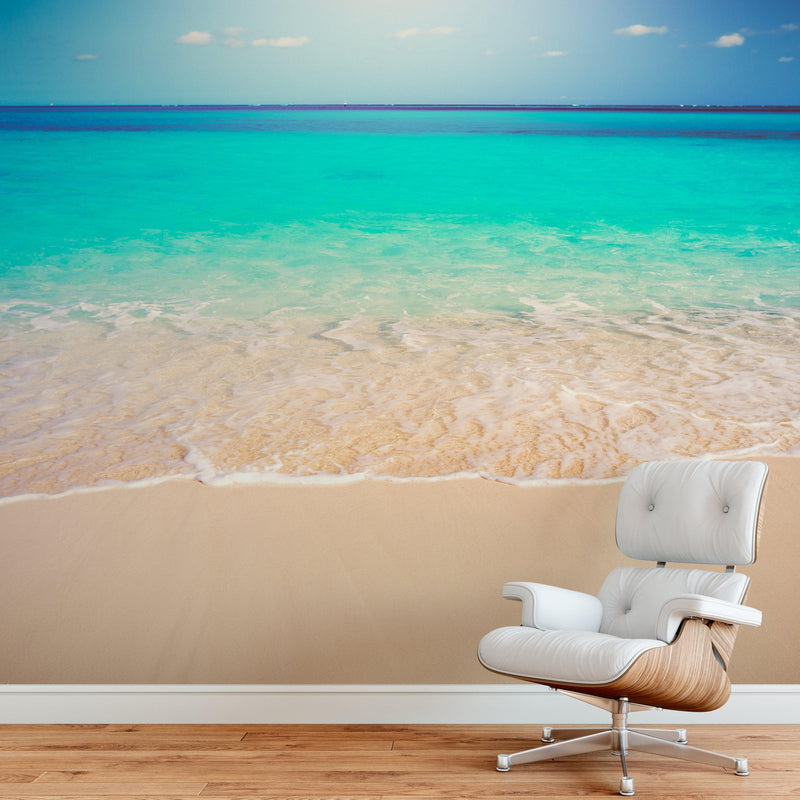 日本未入荷-2サイズ♪ウォールアート-Tropical Beach White Sand Tropical White Sand Paradise Beach Ocean Wave Scenery Wall