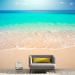 Tropical White Sand Paradise Beach Ocean Wave Scenery Wall Mural. #6201