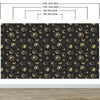 Astronomy Pattern Peel and Stick Wallpaper. Stars, Sun, Moon and Cloud. Removable Wall Mural #6208