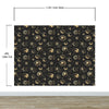 Astronomy Pattern Peel and Stick Wallpaper. Stars, Sun, Moon and Cloud. Removable Wall Mural #6208