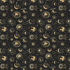 Astronomy Pattern Peel and Stick Wallpaper. Stars, Sun, Moon and Cloud. Removable Wall Mural #6208